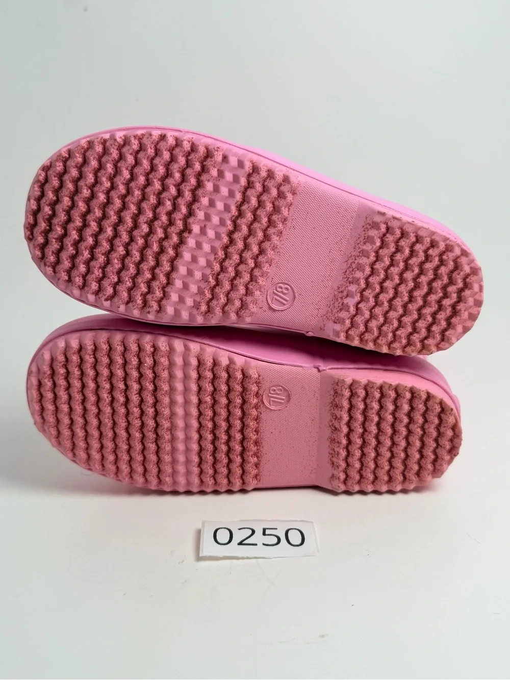 Toddler Waterproof Pink Bow-Accent Rain Boots